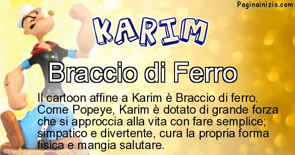 Karim - Personaggio dei cartoni associato a Karim