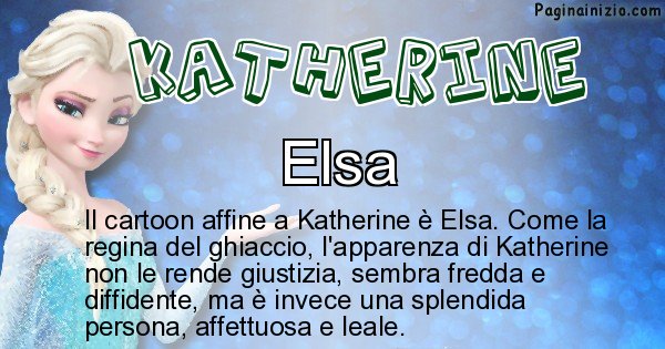 Katherine - Personaggio dei cartoni associato a Katherine