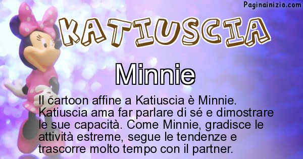 Katiuscia - Personaggio dei cartoni associato a Katiuscia