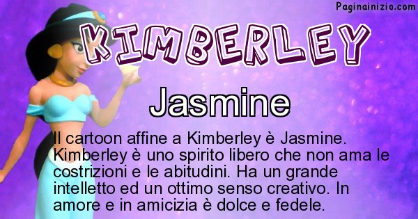 Kimberley - Personaggio dei cartoni associato a Kimberley