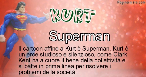 Kurt - Personaggio dei cartoni associato a Kurt