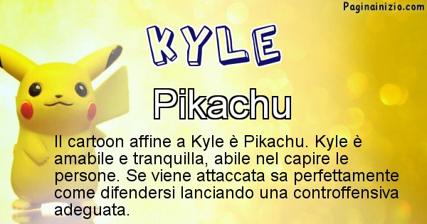 Kyle - Personaggio dei cartoni associato a Kyle