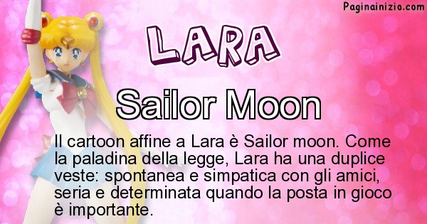 Lara - Personaggio dei cartoni associato a Lara