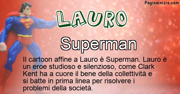 Lauro - Personaggio dei cartoni associato a Lauro