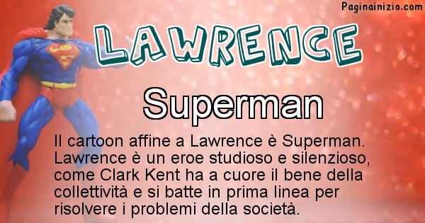 Lawrence - Personaggio dei cartoni associato a Lawrence