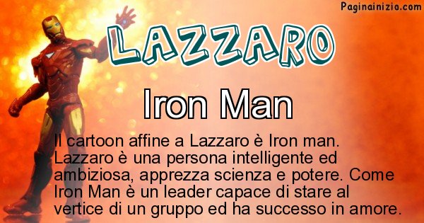 Lazzaro - Personaggio dei cartoni associato a Lazzaro