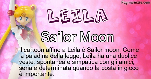 Leila - Personaggio dei cartoni associato a Leila