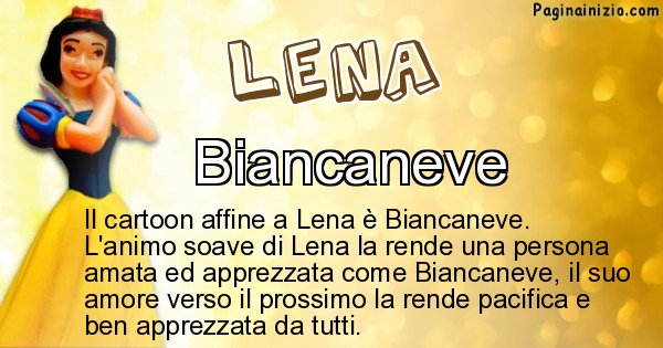Lena - Personaggio dei cartoni associato a Lena