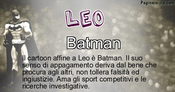 Leo - Personaggio dei cartoni associato a Leo