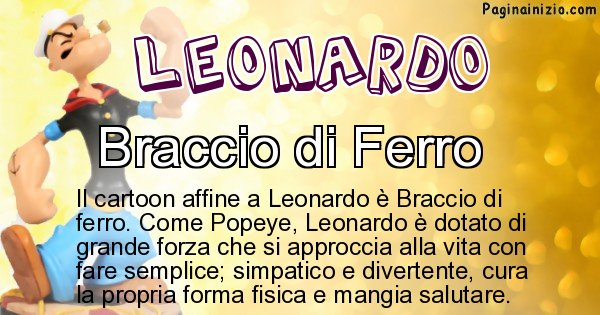 Leonardo - Personaggio dei cartoni associato a Leonardo