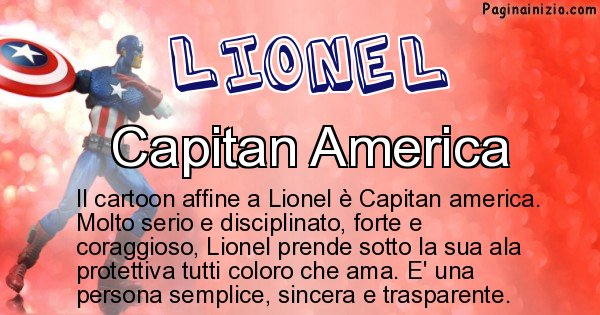 Lionel - Personaggio dei cartoni associato a Lionel