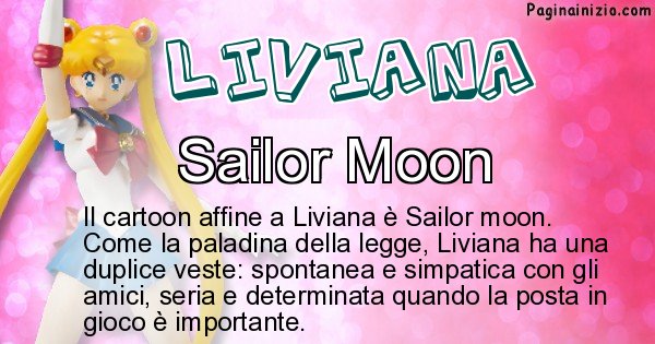 Liviana - Personaggio dei cartoni associato a Liviana