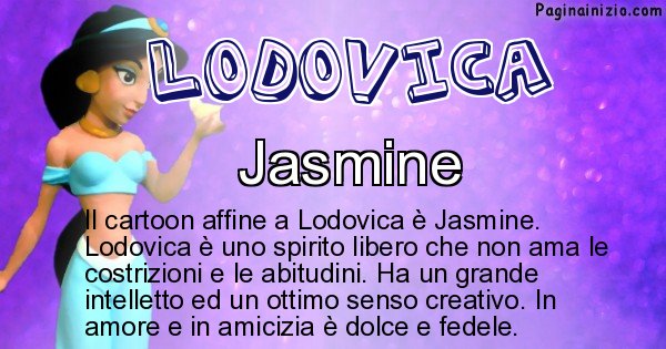 Lodovica - Personaggio dei cartoni associato a Lodovica