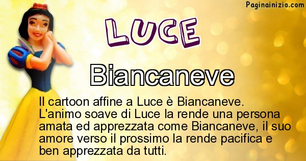 Luce - Personaggio dei cartoni associato a Luce