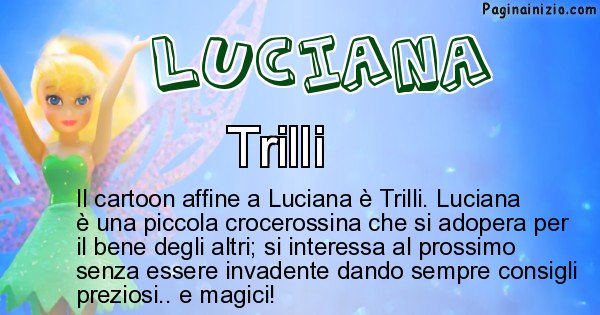 Luciana - Personaggio dei cartoni associato a Luciana