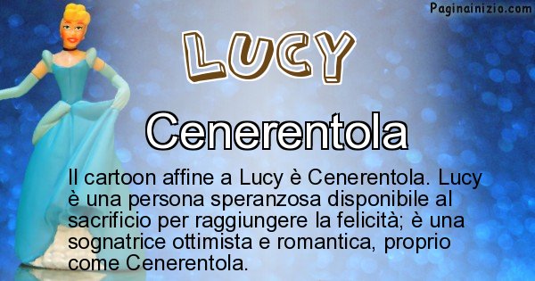 Lucy - Personaggio dei cartoni associato a Lucy