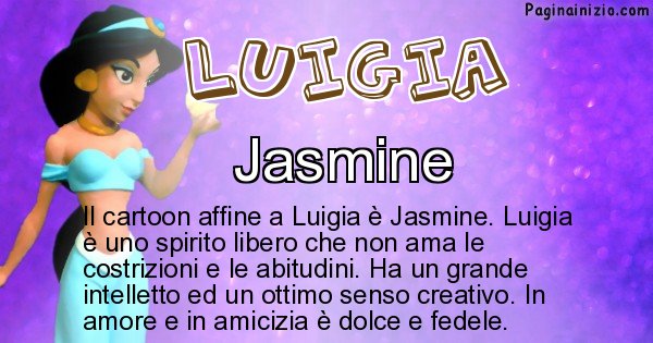 Luigia - Personaggio dei cartoni associato a Luigia