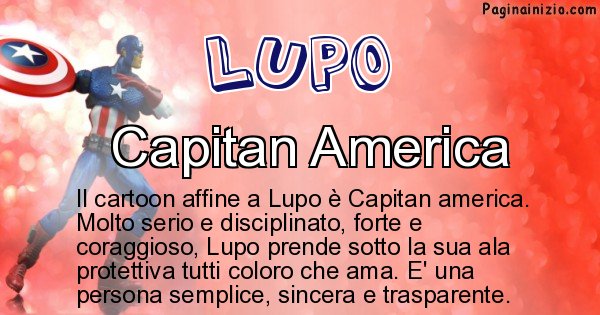 Lupo - Personaggio dei cartoni associato a Lupo