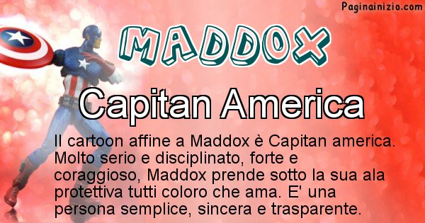 Maddox - Personaggio dei cartoni associato a Maddox