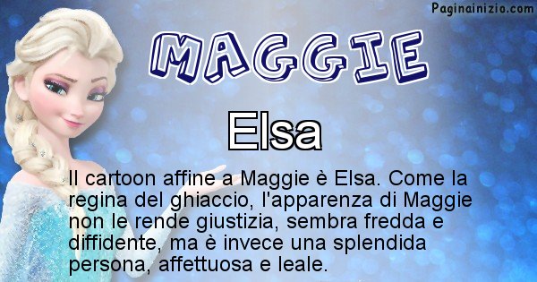 Maggie - Personaggio dei cartoni associato a Maggie
