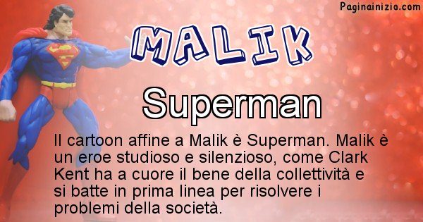 Malik - Personaggio dei cartoni associato a Malik