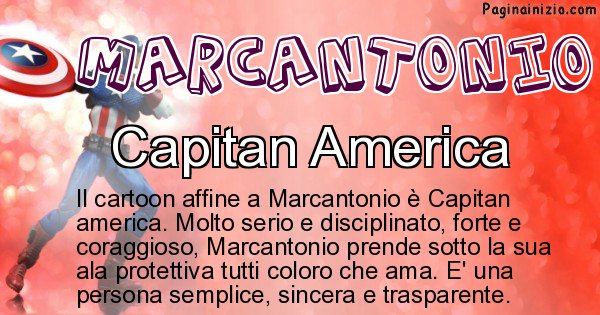 Marcantonio - Personaggio dei cartoni associato a Marcantonio