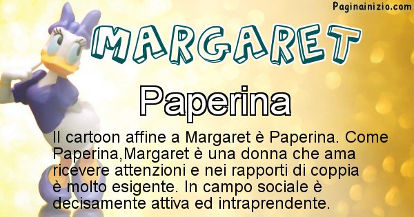 Margaret - Personaggio dei cartoni associato a Margaret