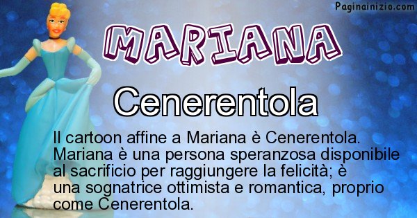 Mariana - Personaggio dei cartoni associato a Mariana