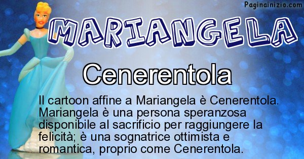 Mariangela - Personaggio dei cartoni associato a Mariangela