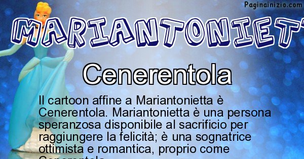 Mariantonietta - Personaggio dei cartoni associato a Mariantonietta