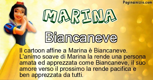 Marina - Personaggio dei cartoni associato a Marina