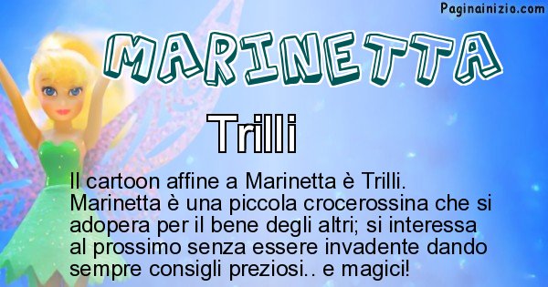 Marinetta - Personaggio dei cartoni associato a Marinetta
