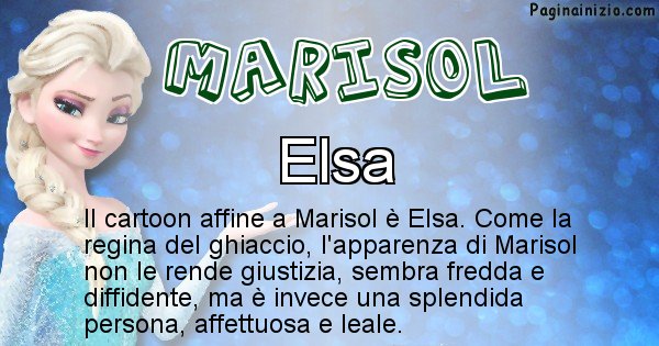 Marisol - Personaggio dei cartoni associato a Marisol