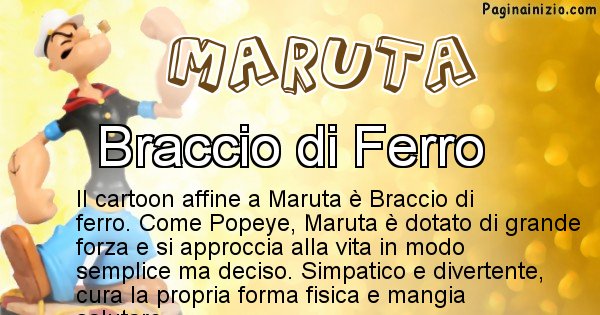 Maruta - Personaggio dei cartoni associato a Maruta