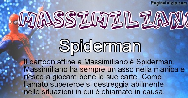 Massimiliano - Personaggio dei cartoni associato a Massimiliano