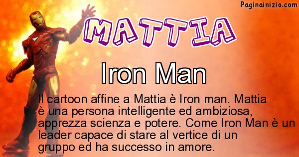 Mattia - Personaggio dei cartoni associato a Mattia