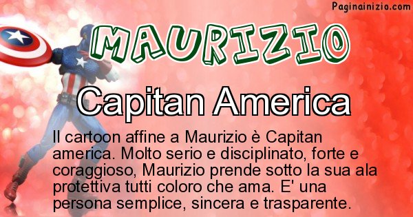 Maurizio - Personaggio dei cartoni associato a Maurizio