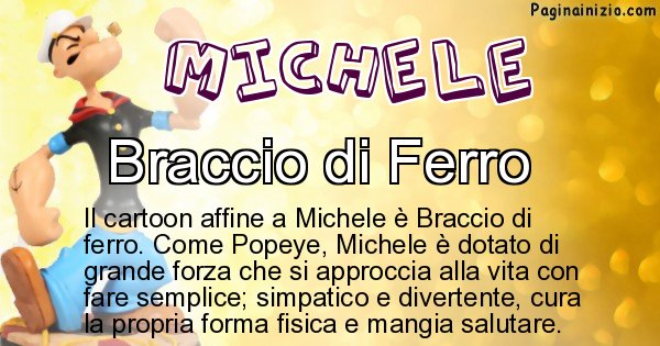 Michele - Personaggio dei cartoni associato a Michele