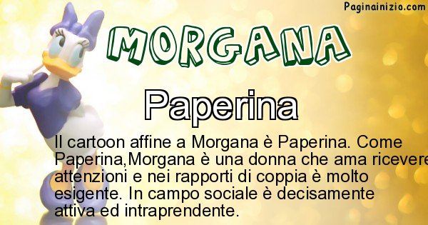 Morgana - Personaggio dei cartoni associato a Morgana
