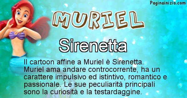 Muriel - Personaggio dei cartoni associato a Muriel
