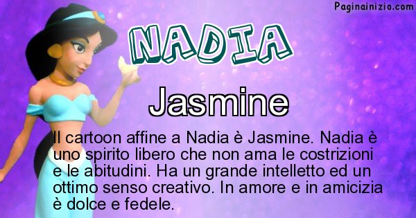Nadia - Personaggio dei cartoni associato a Nadia