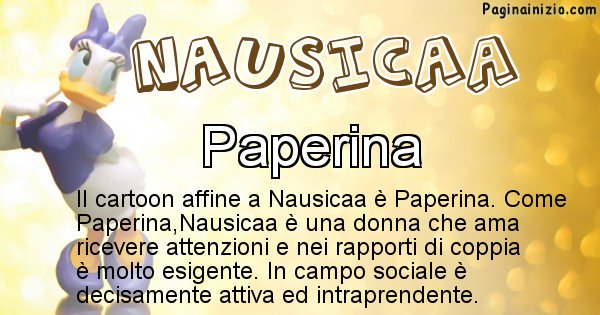 Nausicaa - Personaggio dei cartoni associato a Nausicaa