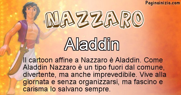 Nazzaro - Personaggio dei cartoni associato a Nazzaro