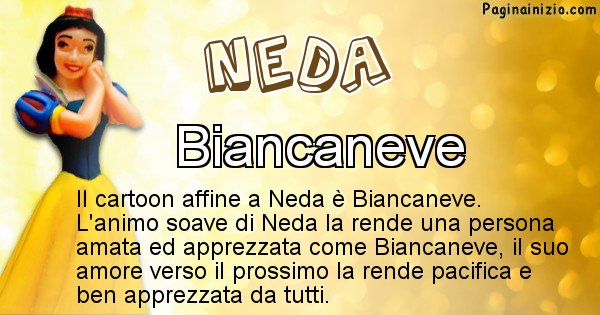 Neda - Personaggio dei cartoni associato a Neda