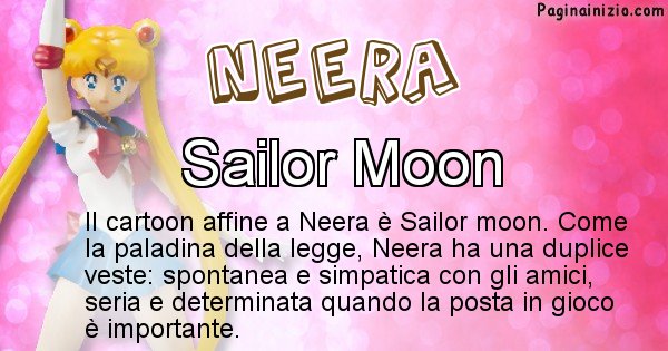 Neera - Personaggio dei cartoni associato a Neera