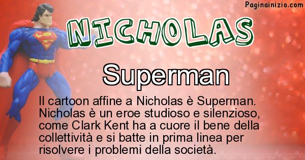 Nicholas - Personaggio dei cartoni associato a Nicholas