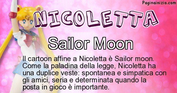 Nicoletta - Personaggio dei cartoni associato a Nicoletta