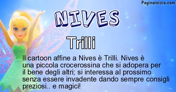 Nives - Personaggio dei cartoni associato a Nives