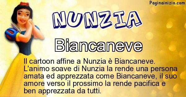 Nunzia - Personaggio dei cartoni associato a Nunzia