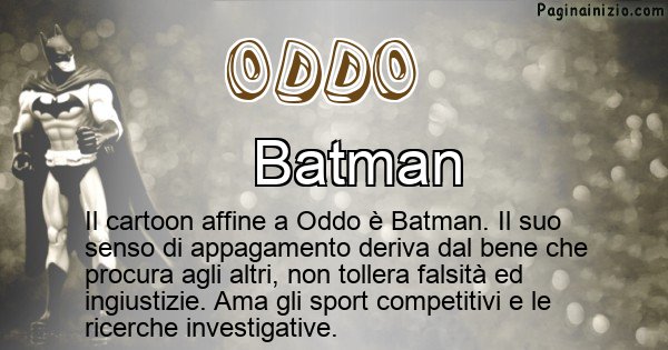 Oddo - Personaggio dei cartoni associato a Oddo